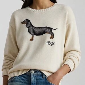 Ralph Lauren Dachshund Cotton Sweater |Rare| LRL| Size XXL NWT